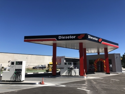 New petrol station Dieselor op
